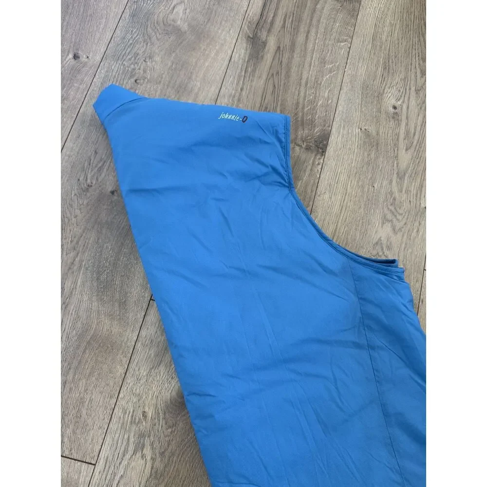 JOHNNIE 0 XXL 2xl blue zip front MLB baseball vest puffer plus size warm winter